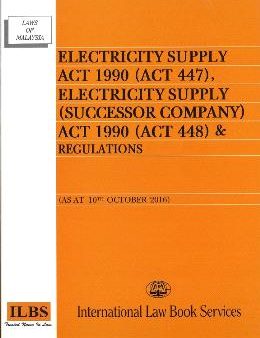 Electricity Supply Act 1990 & Reg & Rules For Sale