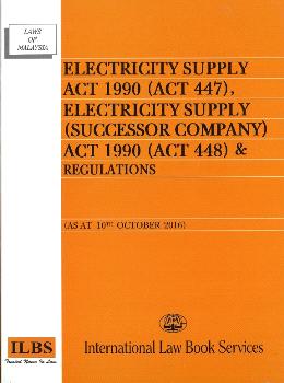 Electricity Supply Act 1990 & Reg & Rules For Sale