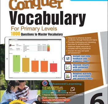 CONQUER VOCABULARY FOR PRIMARY LEVELS WORKBOOK 6 + NUADU Online now