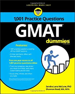 1,001 GMAT Practice Questions For Dummies on Sale