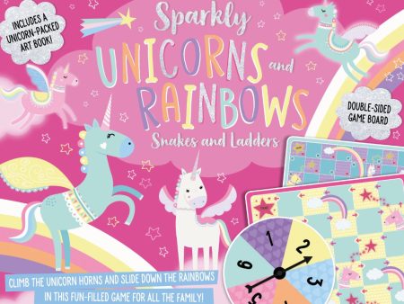 SPARKLY UNICORN SNAKES AND LADDERS Hot on Sale