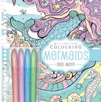 KALEIDOSCOPE COLOURING PASTEL MARKERS: MERMAIDS Cheap