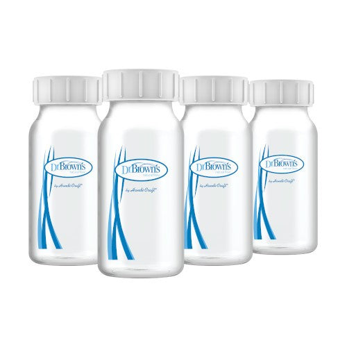 Dr. Brown’s 120ml Narrow-Neck Breast Milk Collection Bottles 4pcs Hot on Sale