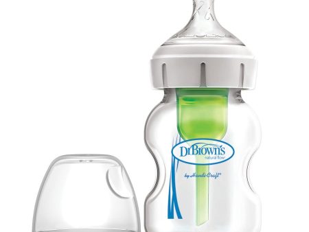 Dr. Brown’s Natural Flow® Anti-Colic Options+™ Wide-Neck Glass Baby Bottle on Sale