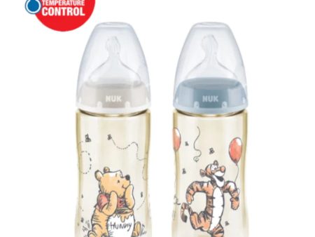 NUK 300ml PPSU Bottle w Temp Control 0-6m (Assorted Designs) Discount