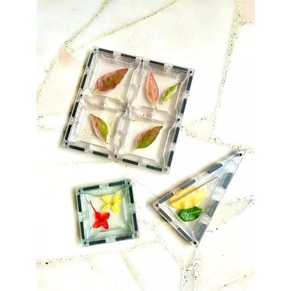 SparksMag Transparent 208 Pcs Grande Magnetic Tiles Set Fashion