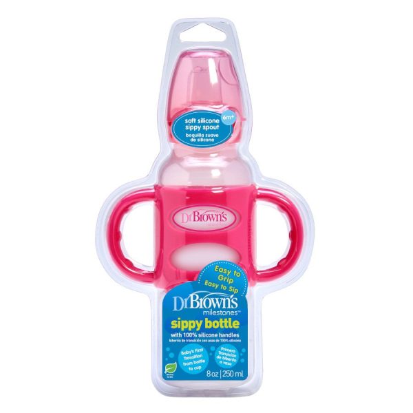 Dr. Brown’s® Milestones™ Narrow Sippy Bottle w Handles (Assorted Designs) Supply