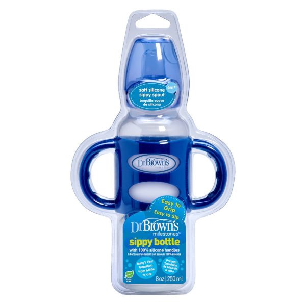 Dr. Brown’s® Milestones™ Narrow Sippy Bottle w Handles (Assorted Designs) Supply