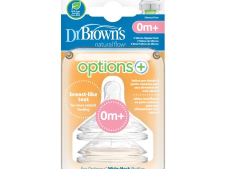 Dr. Brown’s Wide-Neck Options+ Replacement Nipples (Assorted Designs) Discount