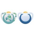 NUK Star Day Latex Soother Twin Pack (Assorted Designs) Supply