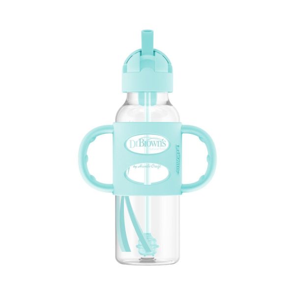 Dr. Brown’s PP Narrow Sippy Straw Bottle w Silicone Handles (Assorted Designs For Cheap