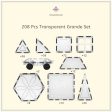 SparksMag Transparent 208 Pcs Grande Magnetic Tiles Set Fashion